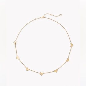 Kendra Scott Ari Heart Strand Necklace in 18k Yellow Gold Vermeil